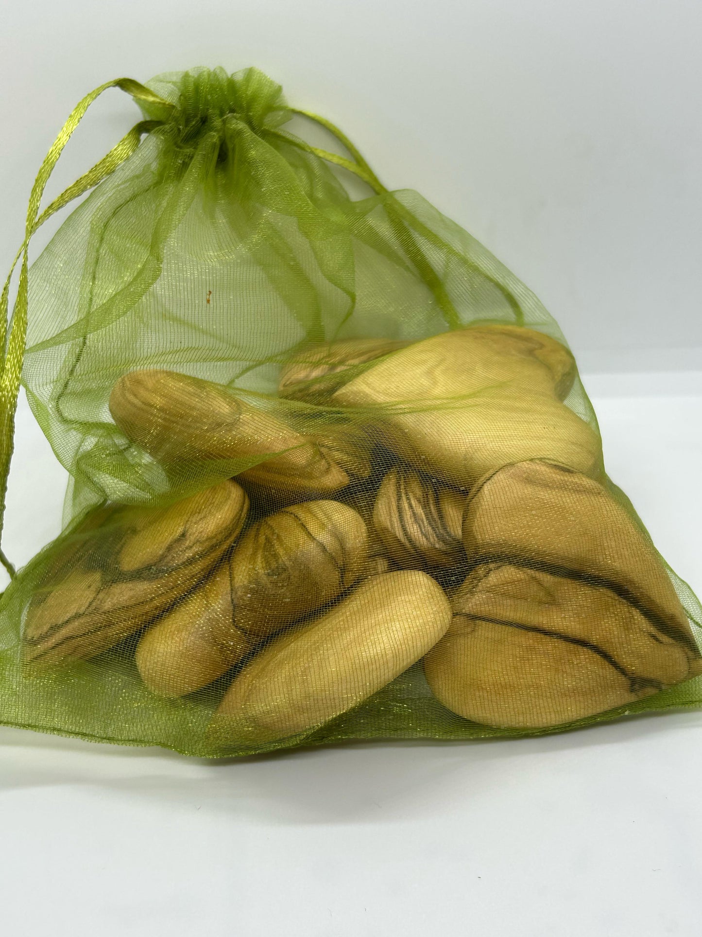 Olive Wood Flat Hearts from the Holy Land - Available in Various Sizes and Quantities