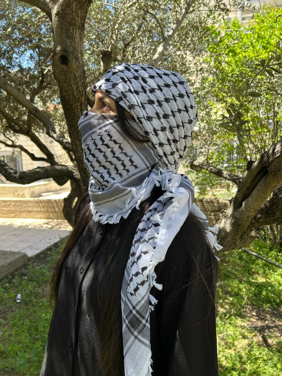Palestinian Kufiya - Classic Handmade Kuffeyeh - Arabic Hatta Arafat Scarf