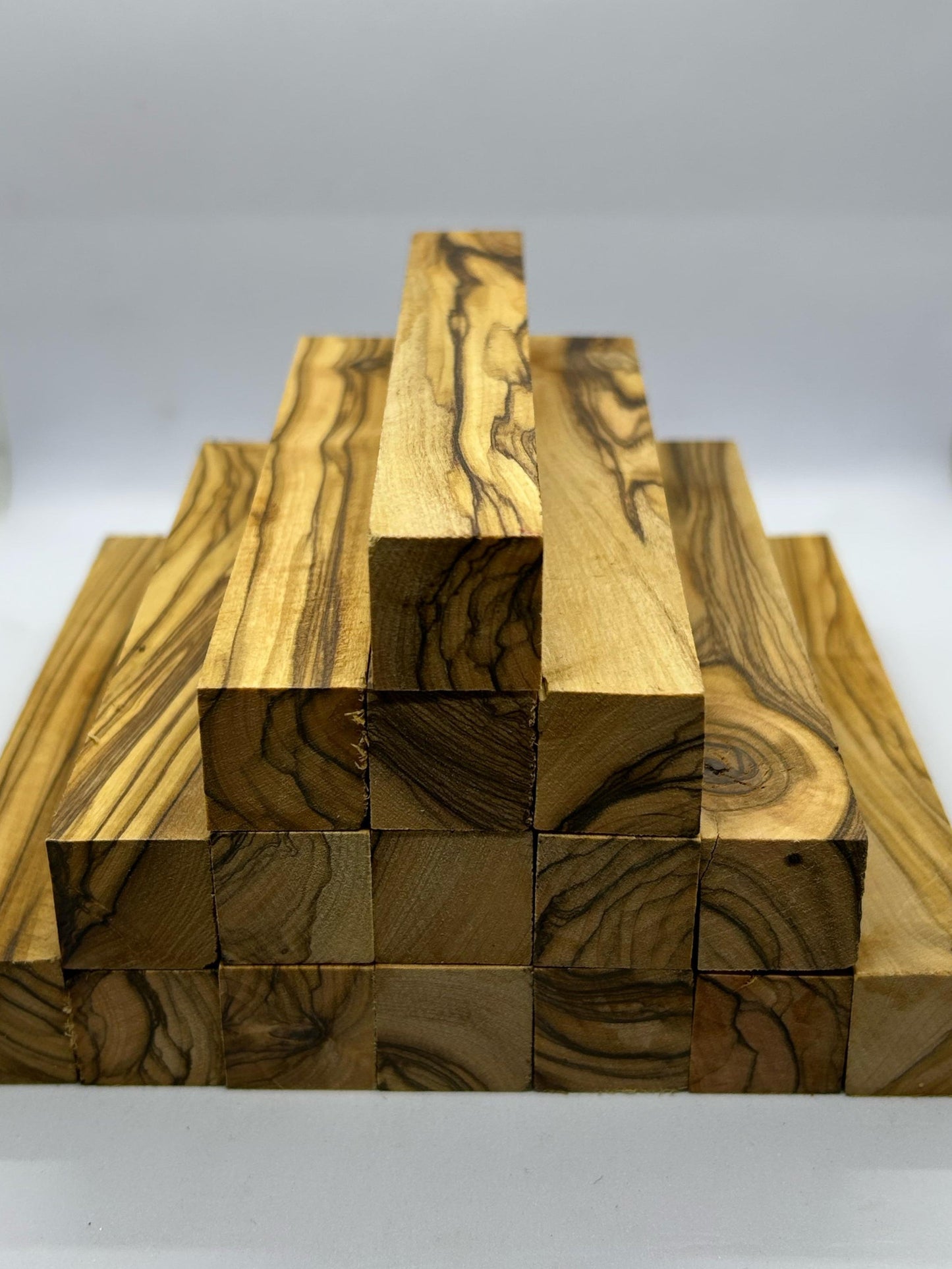 20 Extremely Figured Olive Wood Pen Turning Blanks