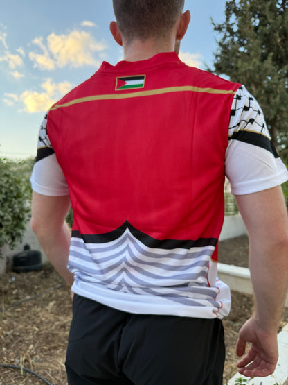 Original Palestine Keffiyeh Football Jersey for Men – Palestinian Kufiya Sports Shirt XS–2XL