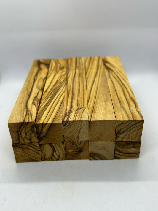 20 Extremely Figured Holyland Olive Wood Pen Turning Blanks